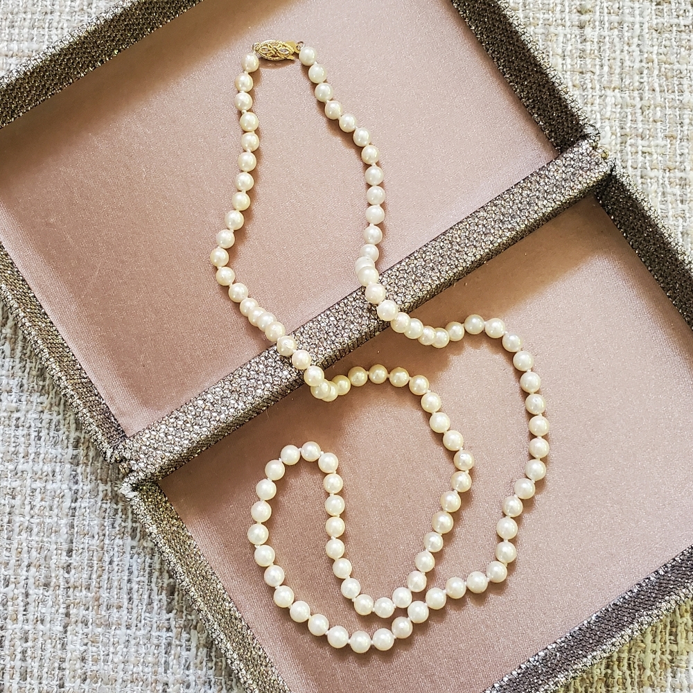 Ben Bridge Pearl 14k Gold Necklace